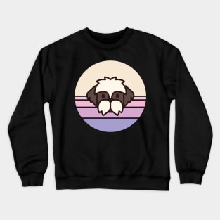 Sunset Walk with my Shih Tzu Crewneck Sweatshirt